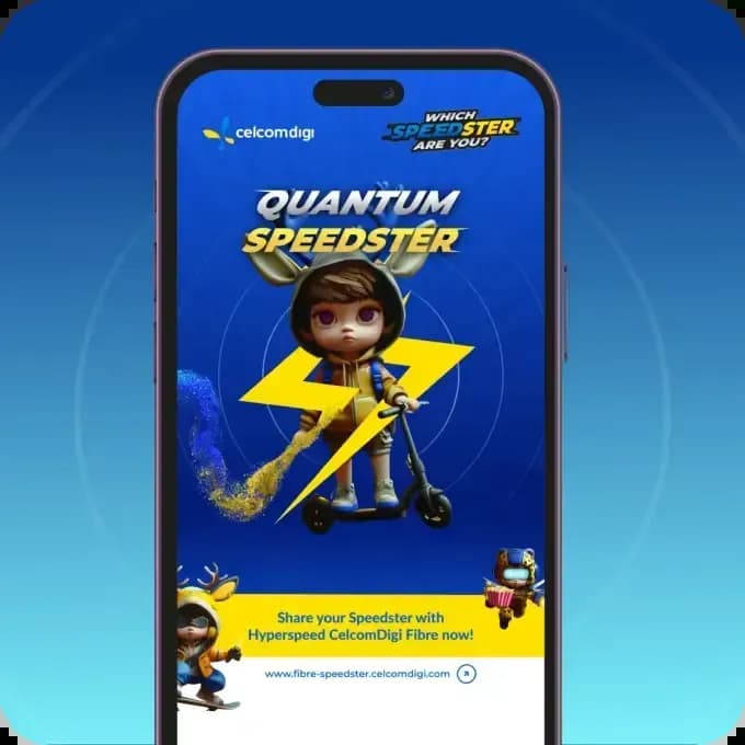 CelcomDigi: Find Your Fibre by Asking Which Speedster Are You